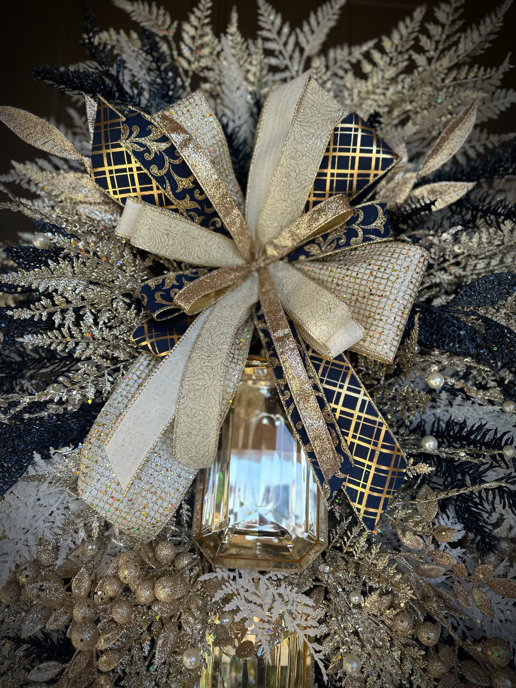 Navy Champagne Luxury Swag