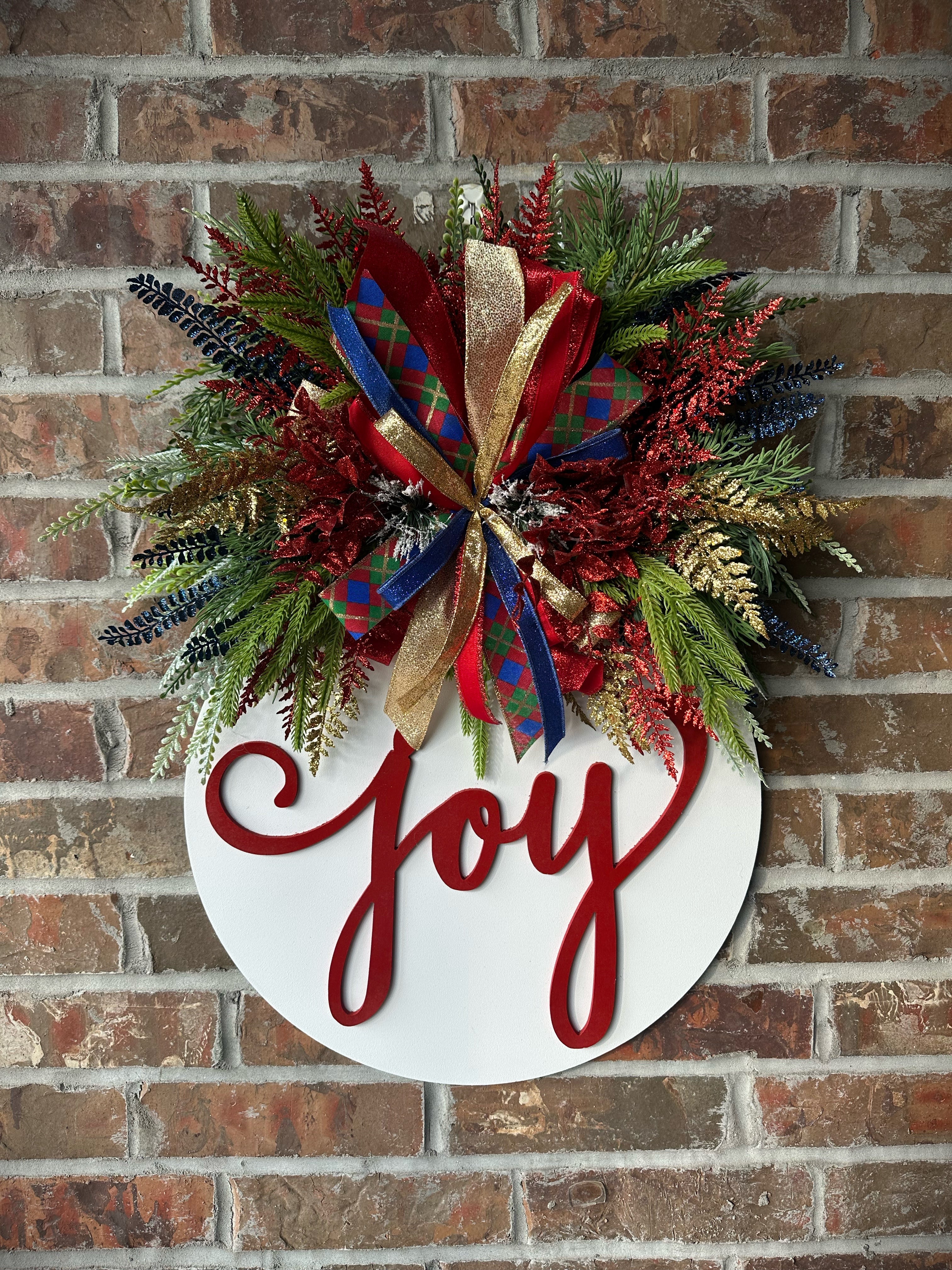 JOY – White Christmas Luxury Door Hanger