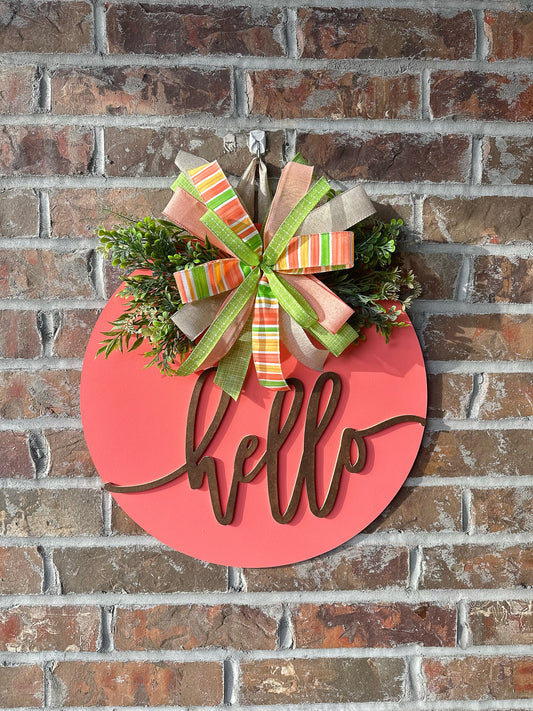 Spring 3D door hanger