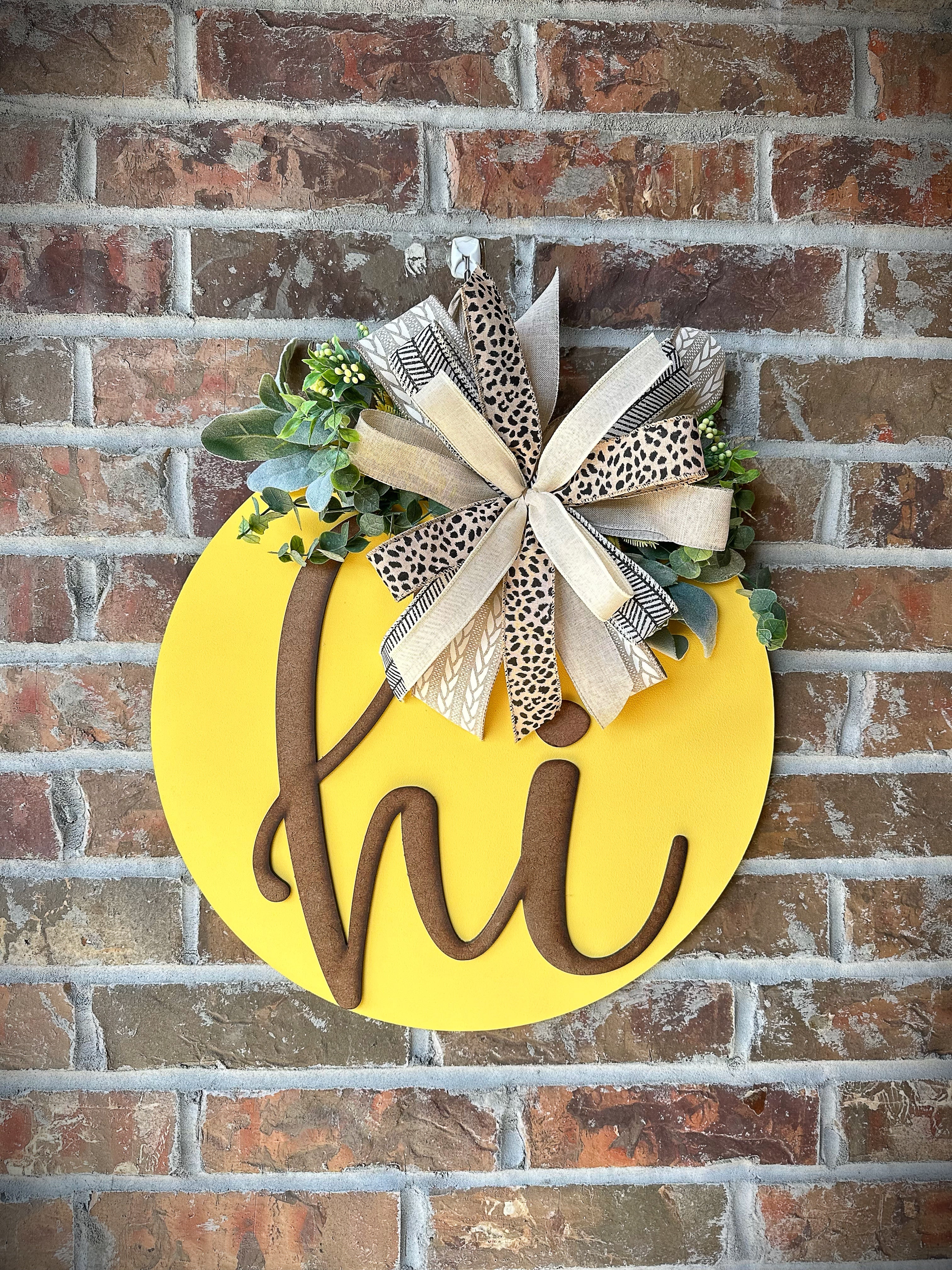 Golden Sunshine 3D door hanger