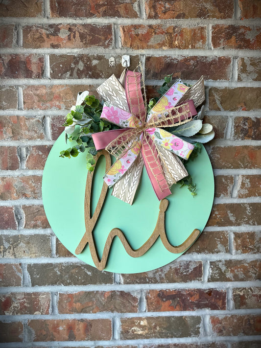 Hi 3D Round Door Hanger