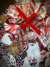 Load image into Gallery viewer, Gingerbread Black Santa Swag
