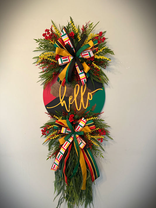 Hello BHM wreath