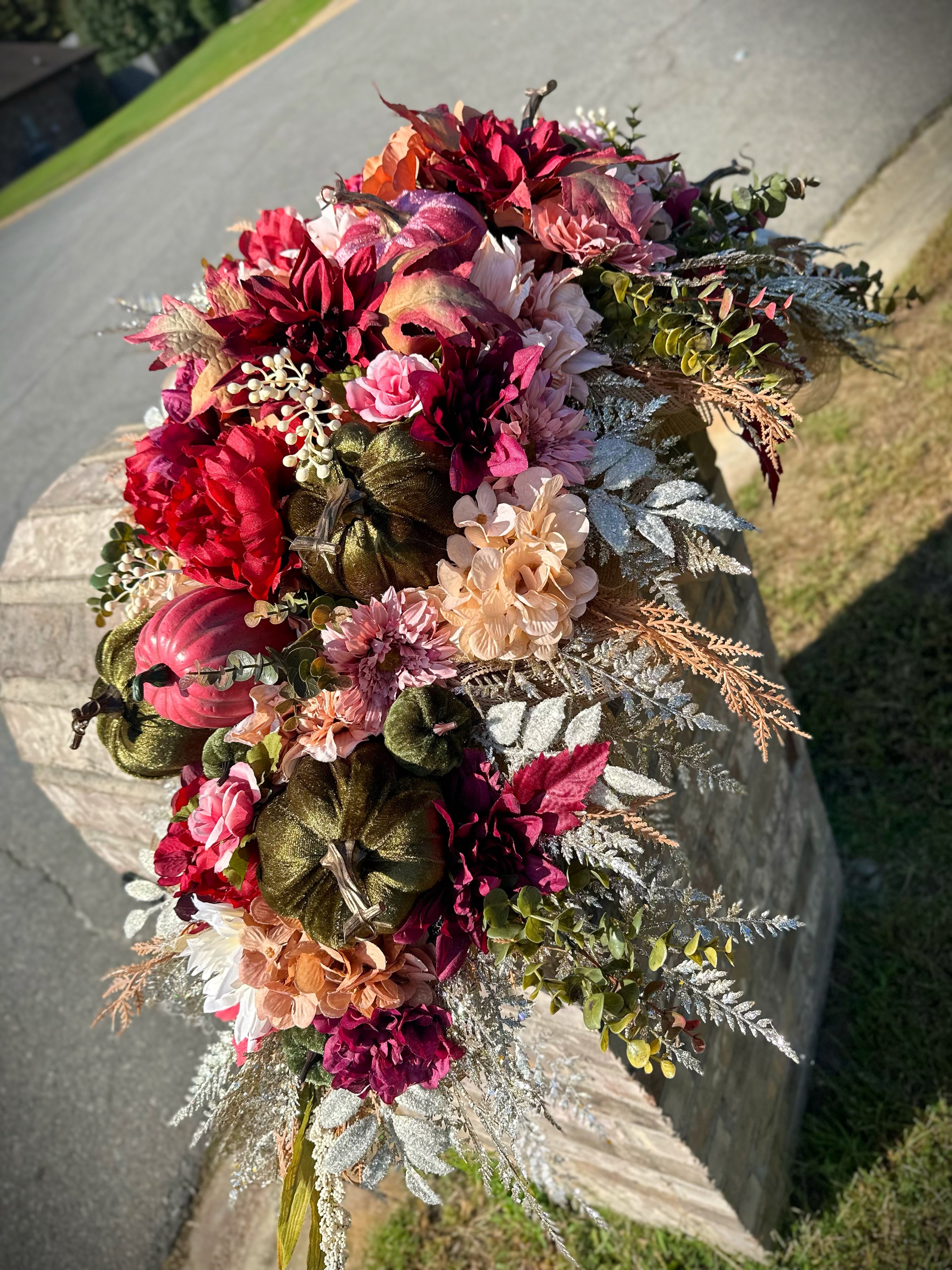 Autumn Elegance Mailbox Swag