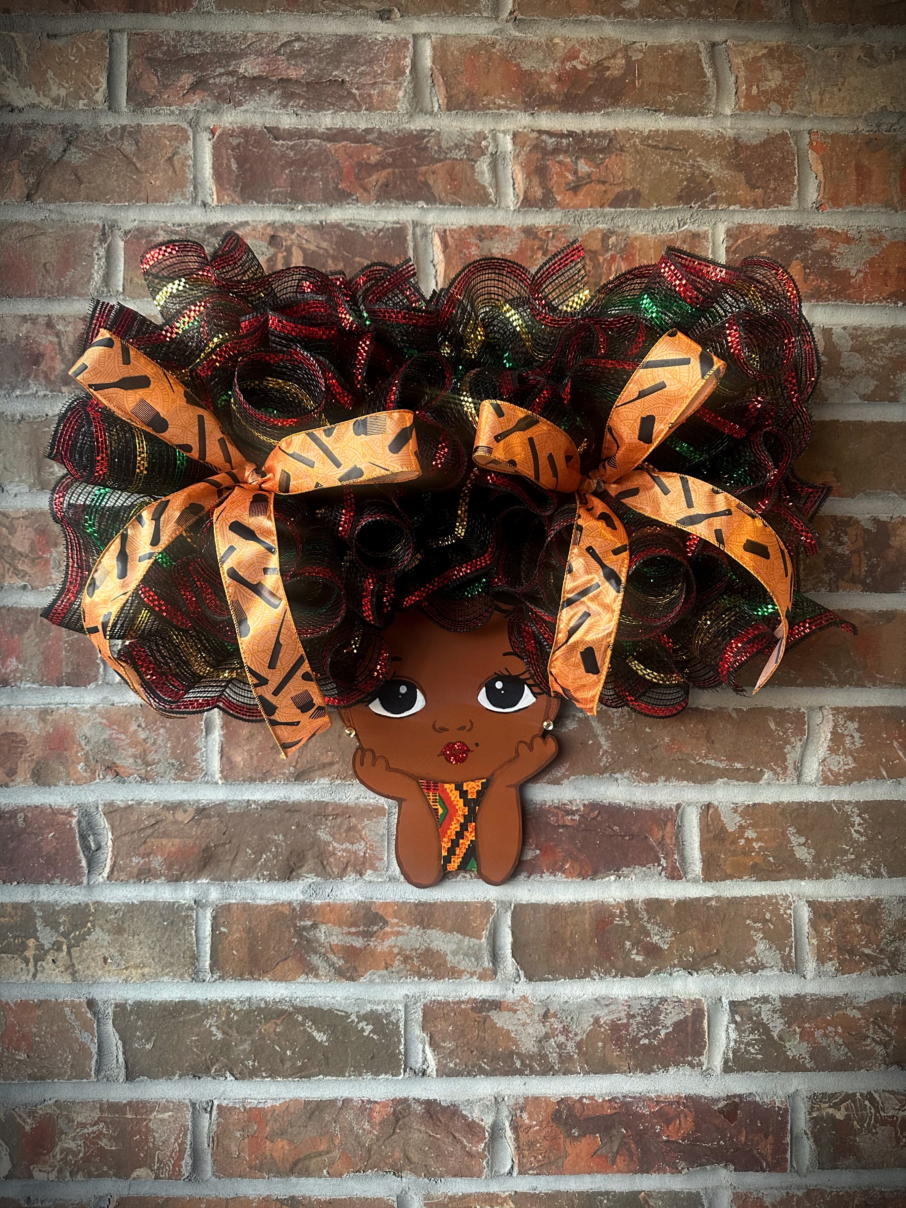 Afro Princess Door Hanger