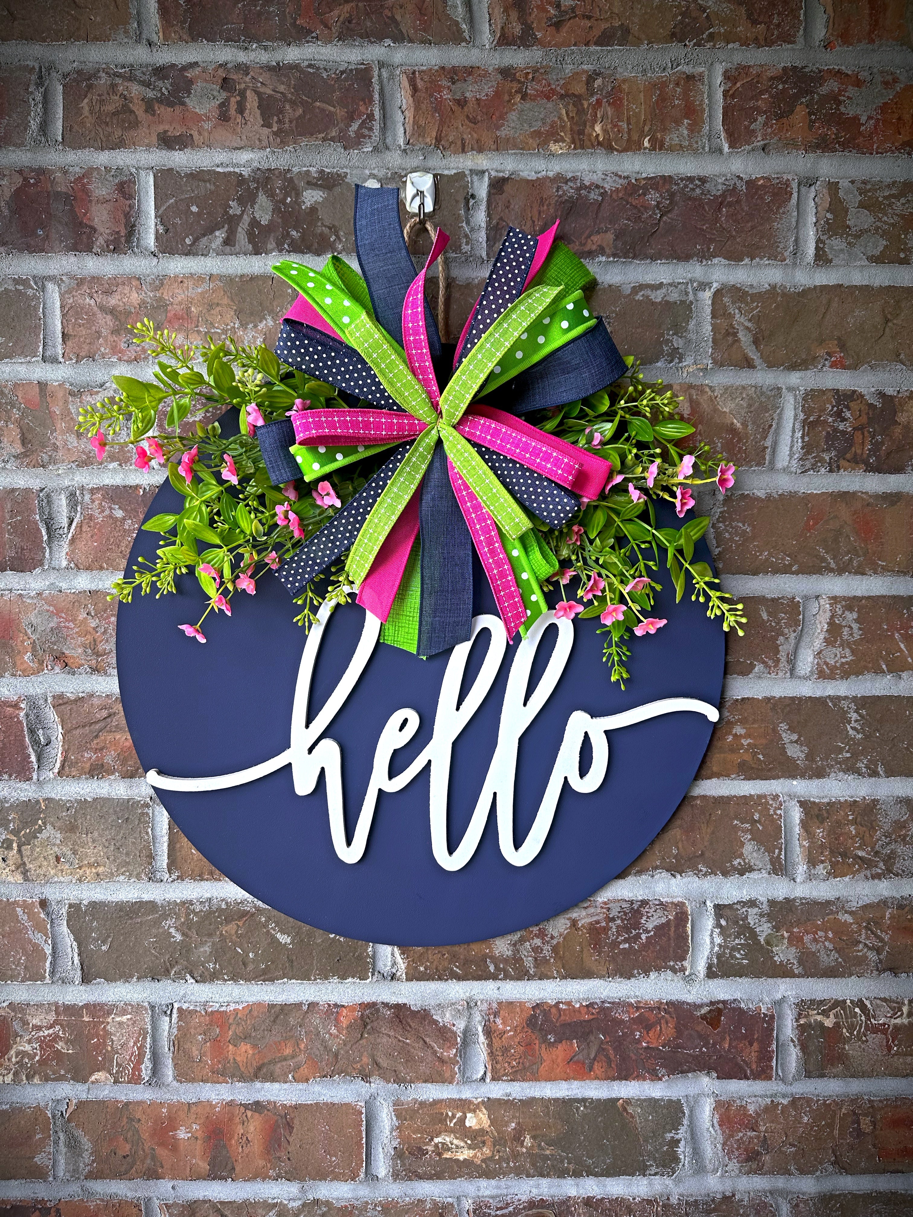 Hello Bright Side 3D door hanger