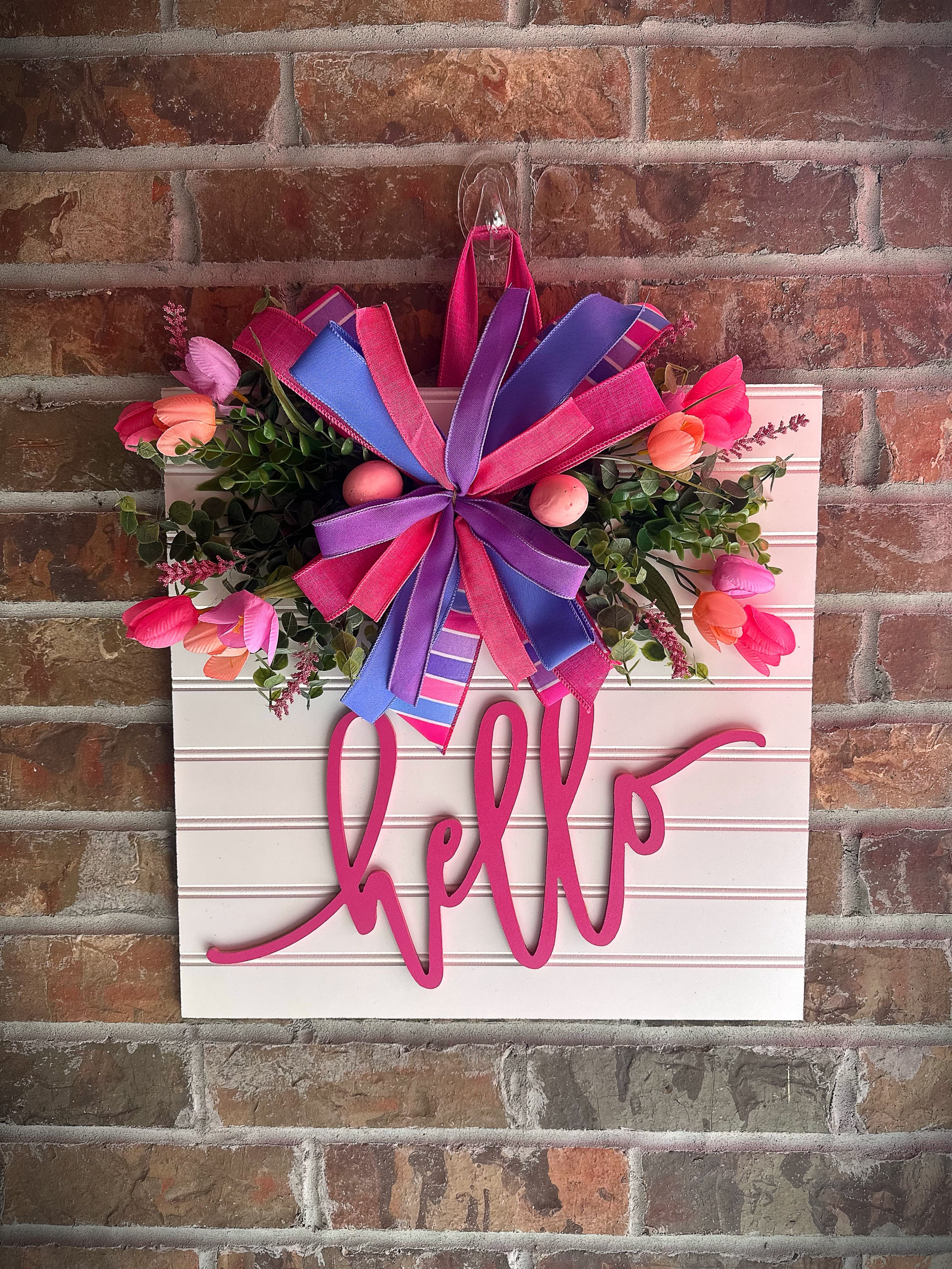 Easter Bloom Hello 3D Door Hanger
