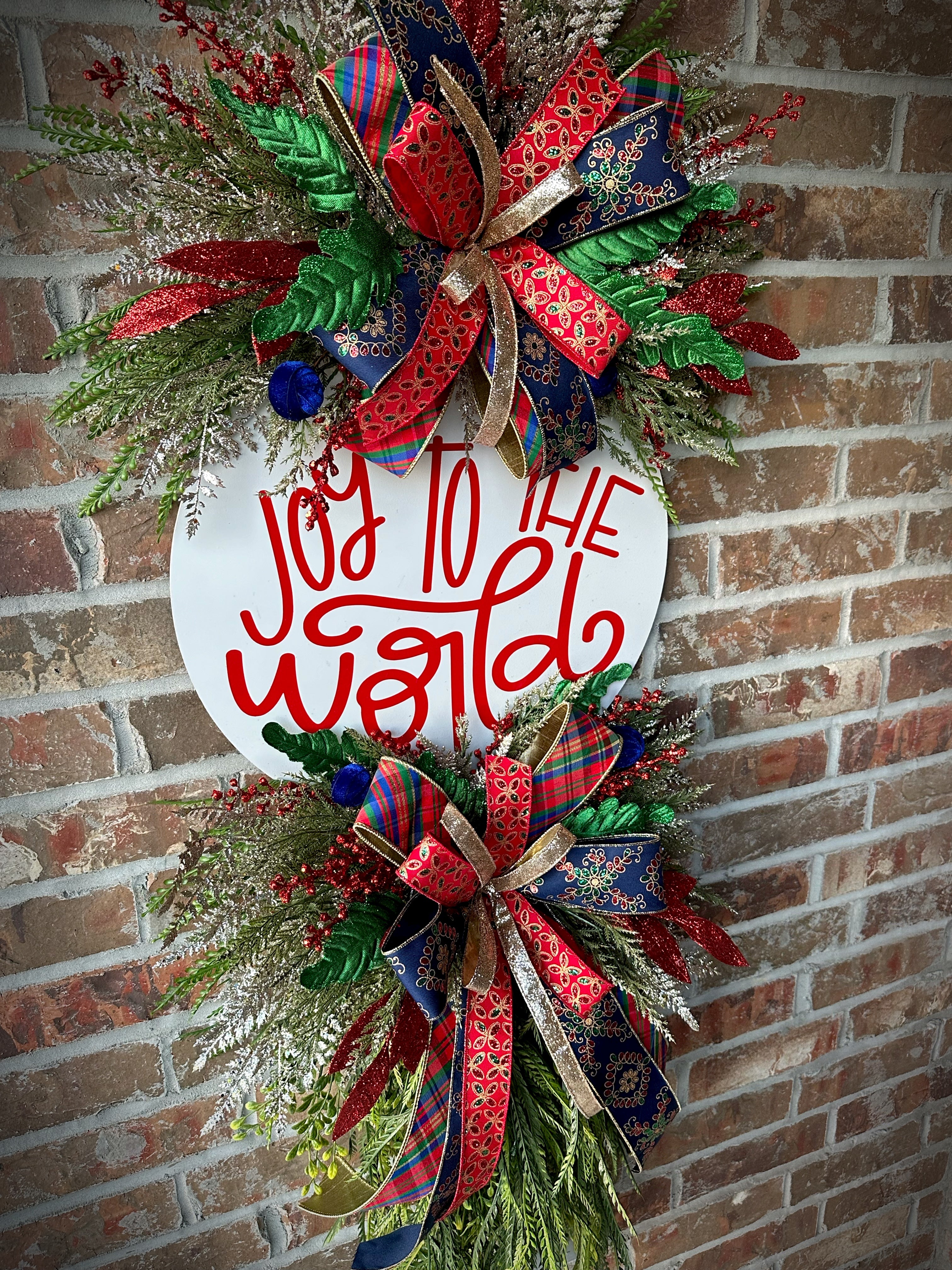 Joy to the world wreath
