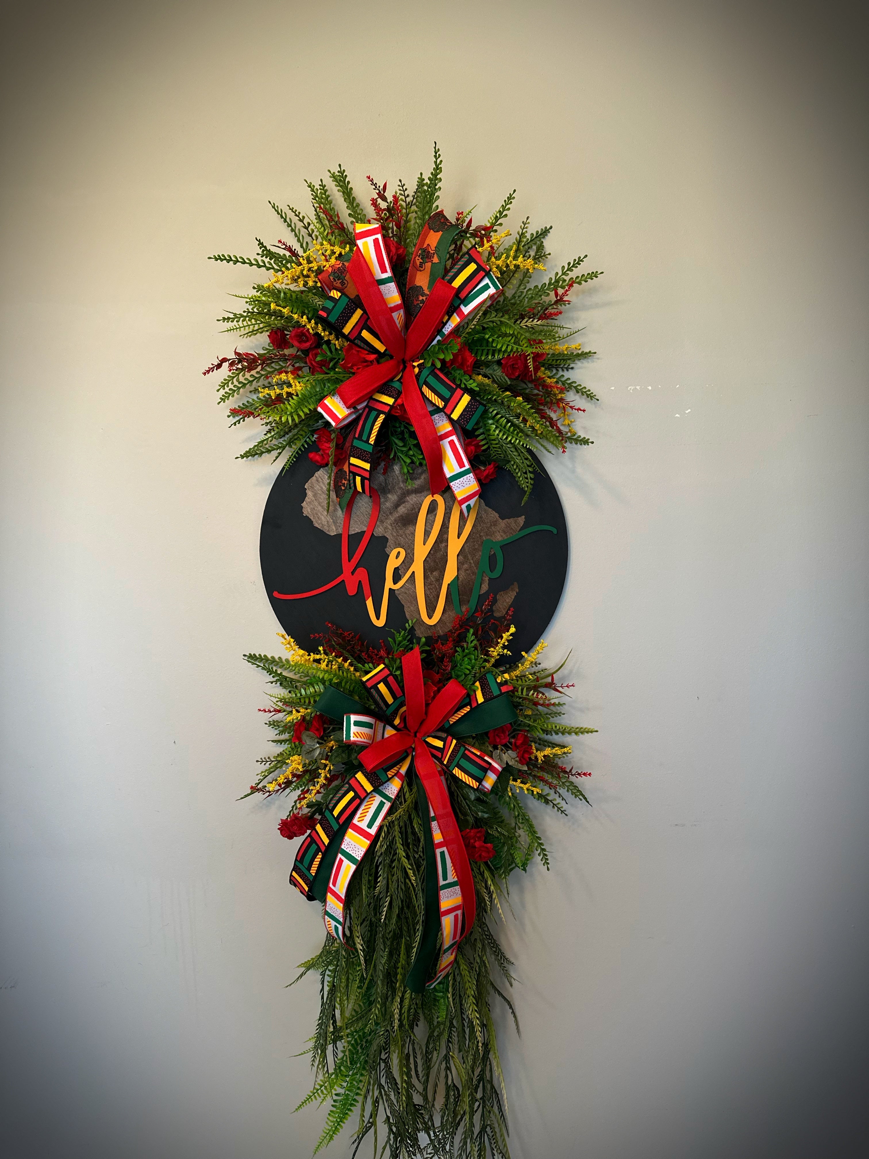 BHM hello wreath