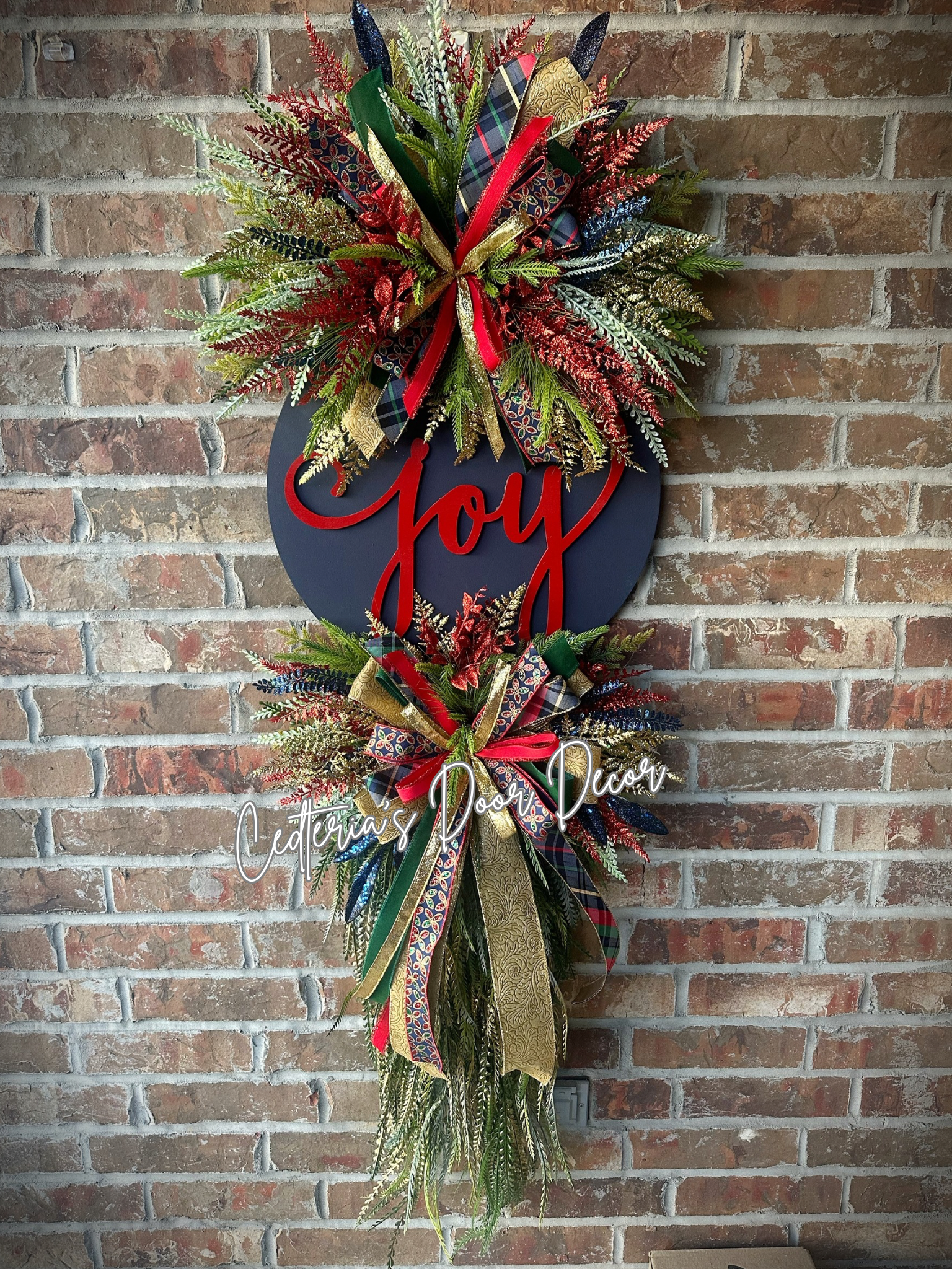 Classic Christmas Joy Wreath