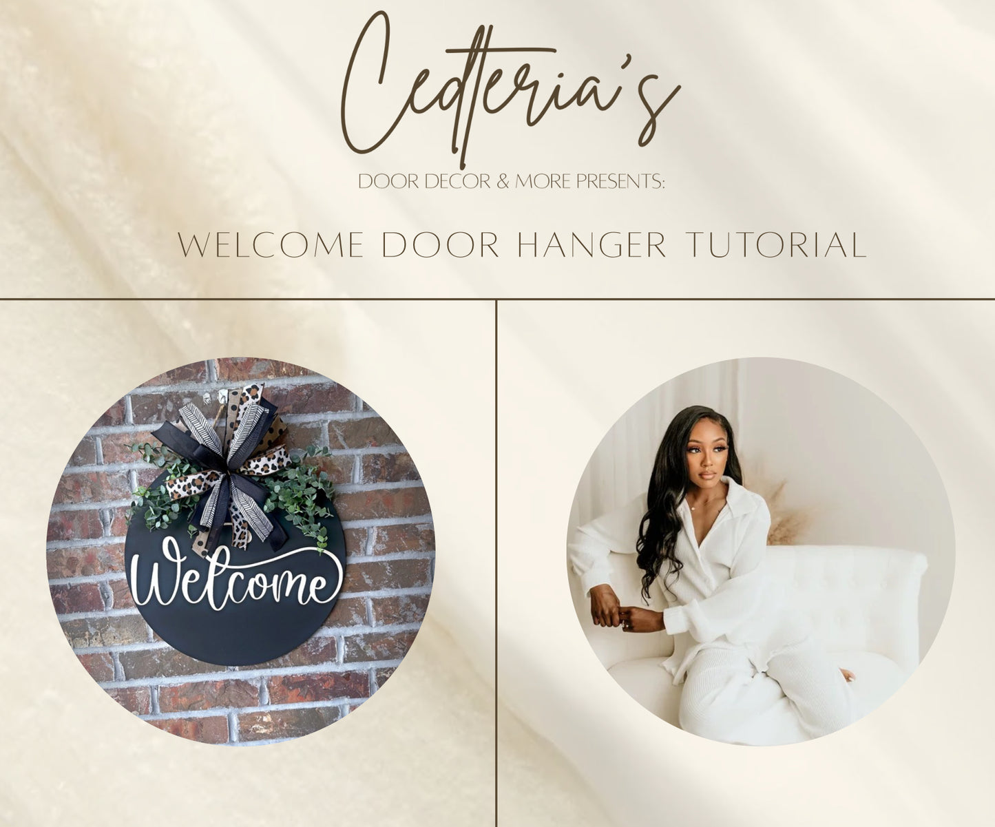 Welcome Door Hanger Tutorial