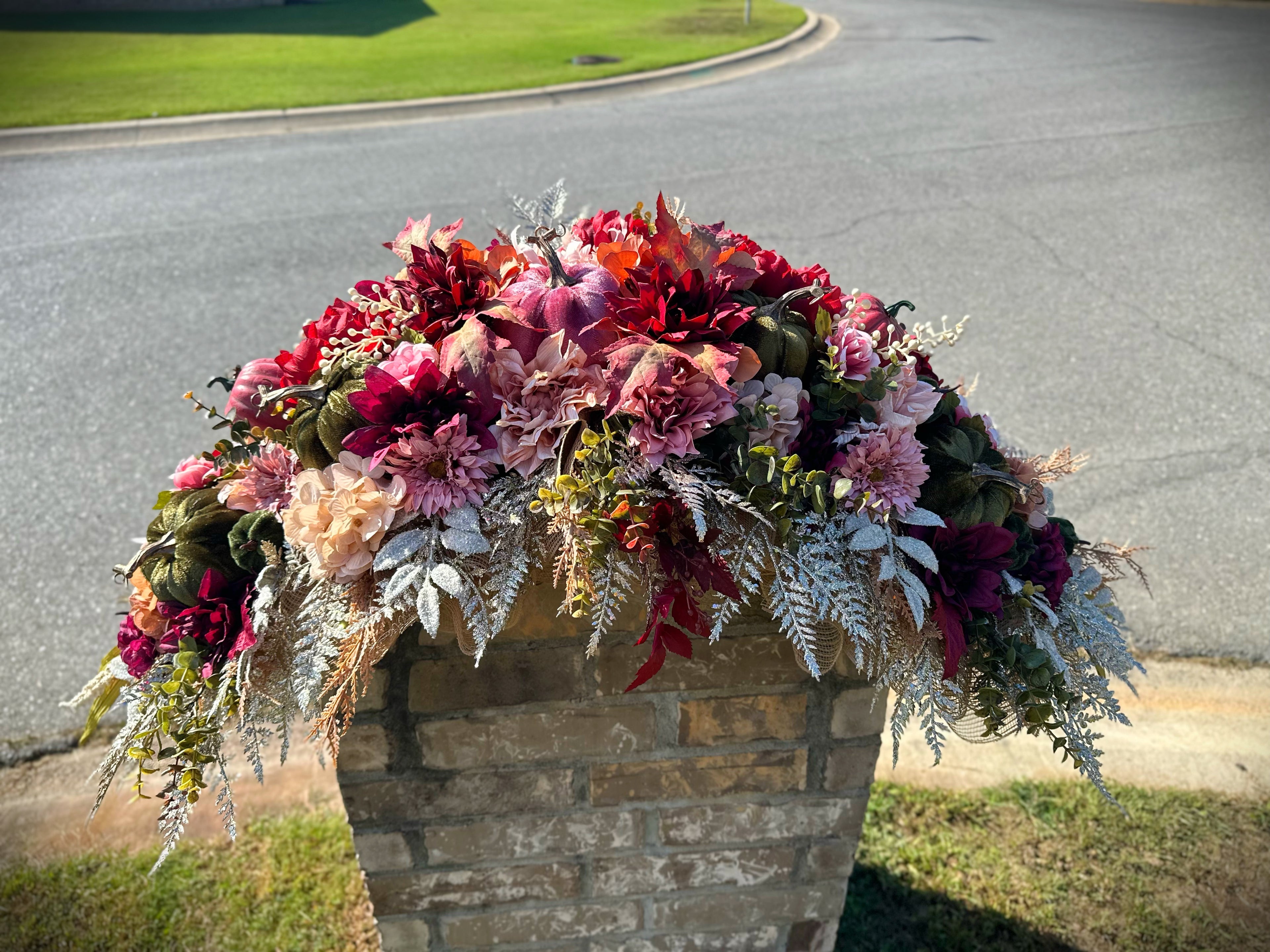 Autumn Elegance Mailbox Swag