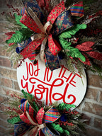 Joy to the world wreath