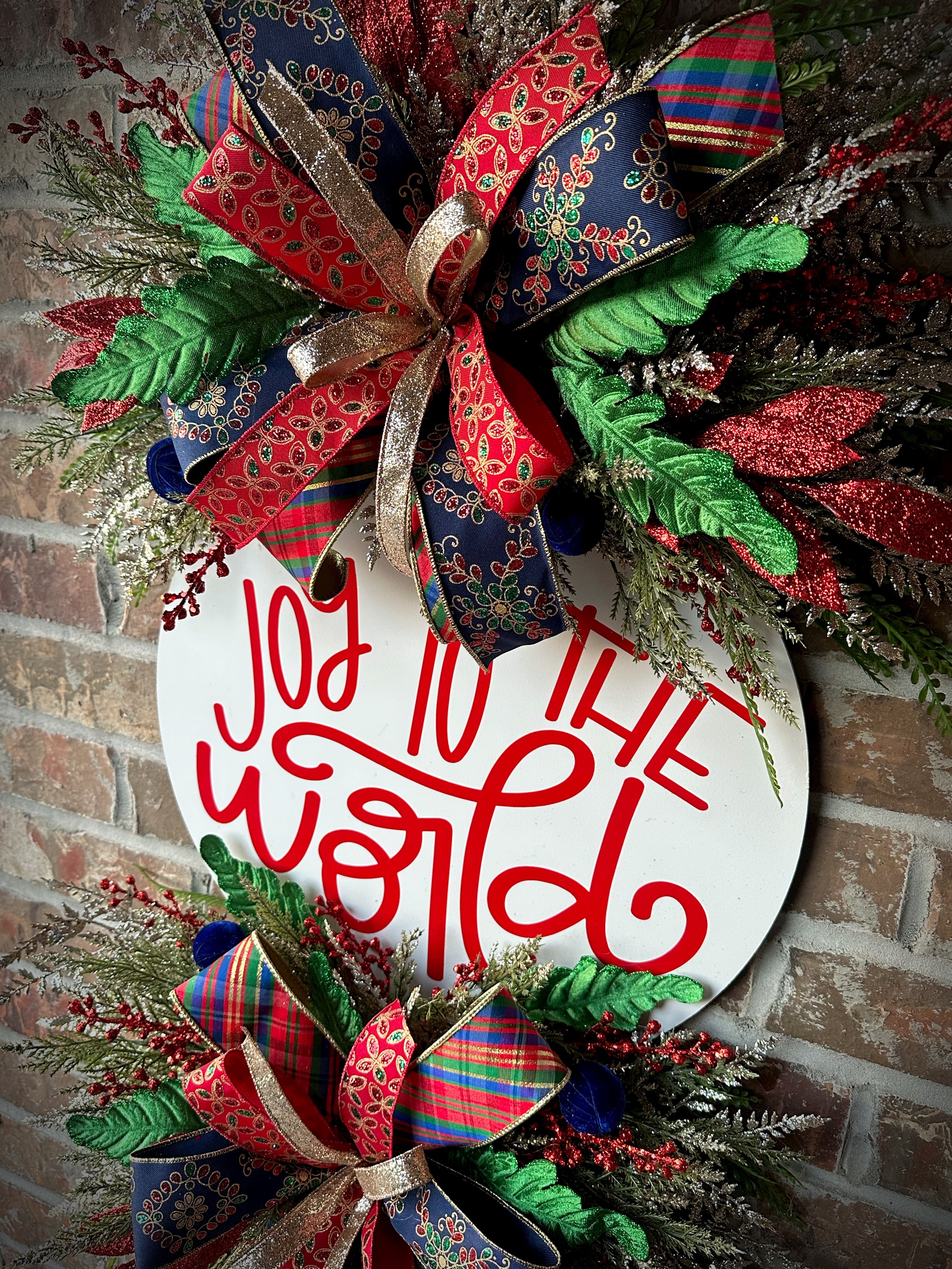 Joy to the world wreath