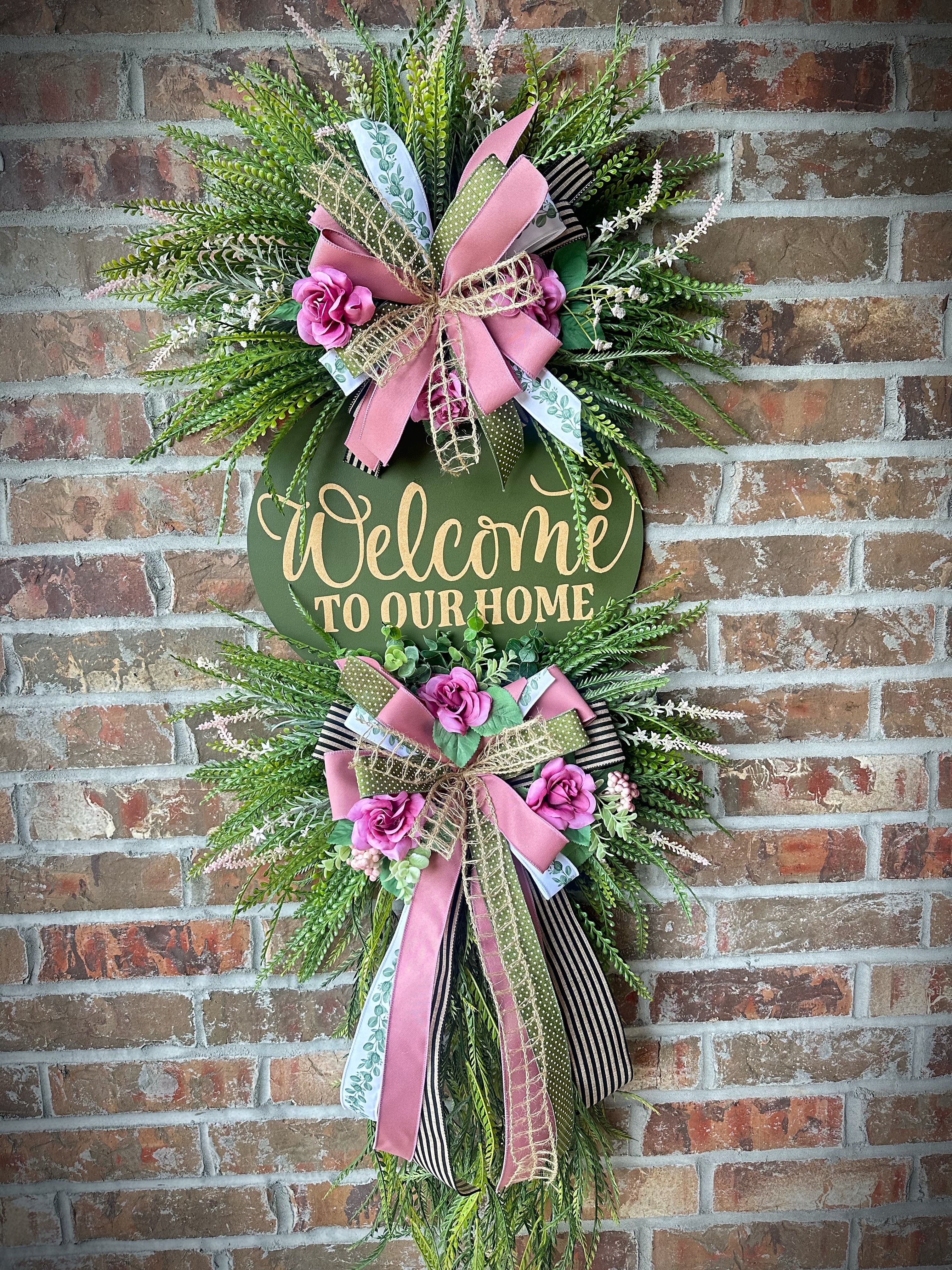 Welcome to our home wreath