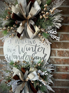 Earth tone Christmas wreath