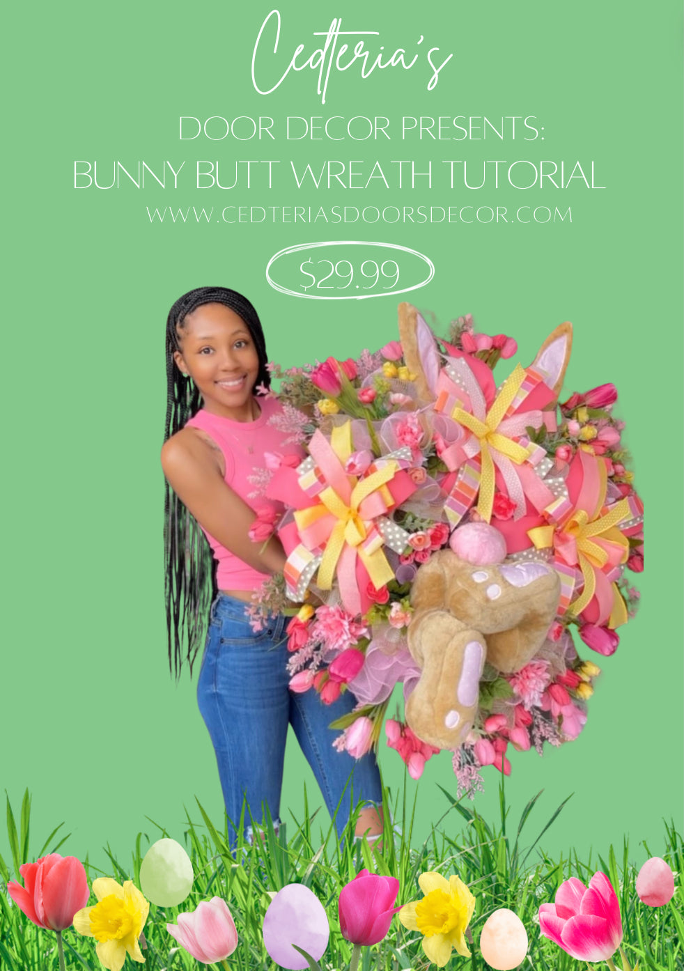 Bunny Butt Wreath Tutorial 2024