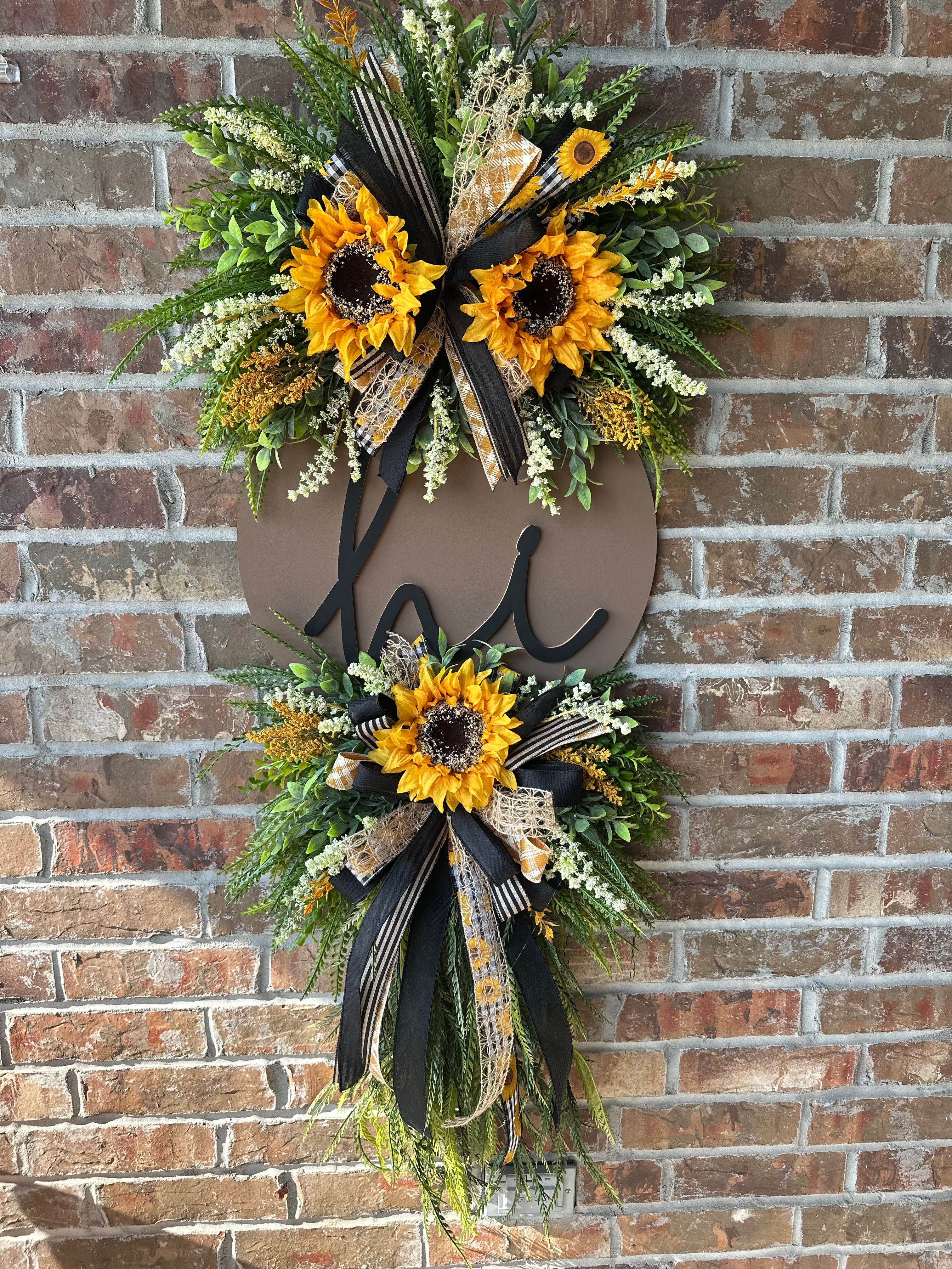 Hi Sunflower Wreath