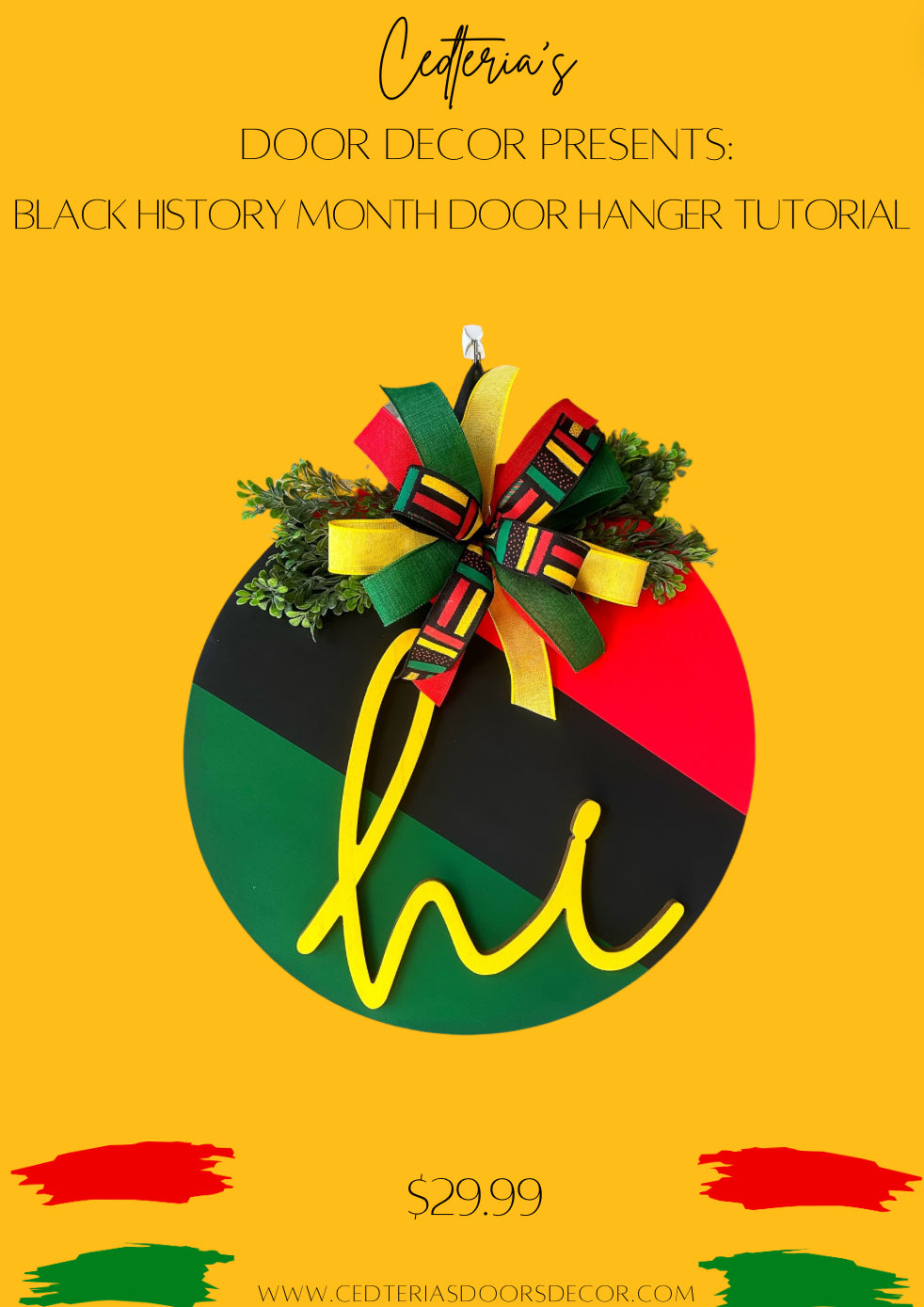 Black History Month Door Hanger Tutorial