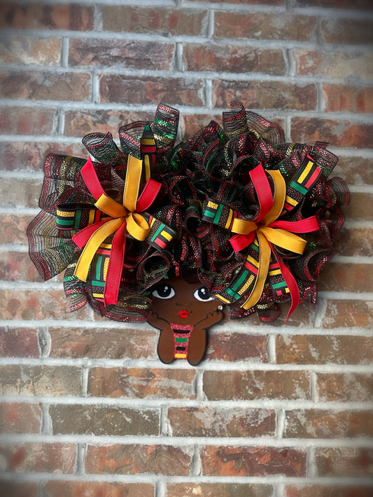 Afro Puff BHM Girl
