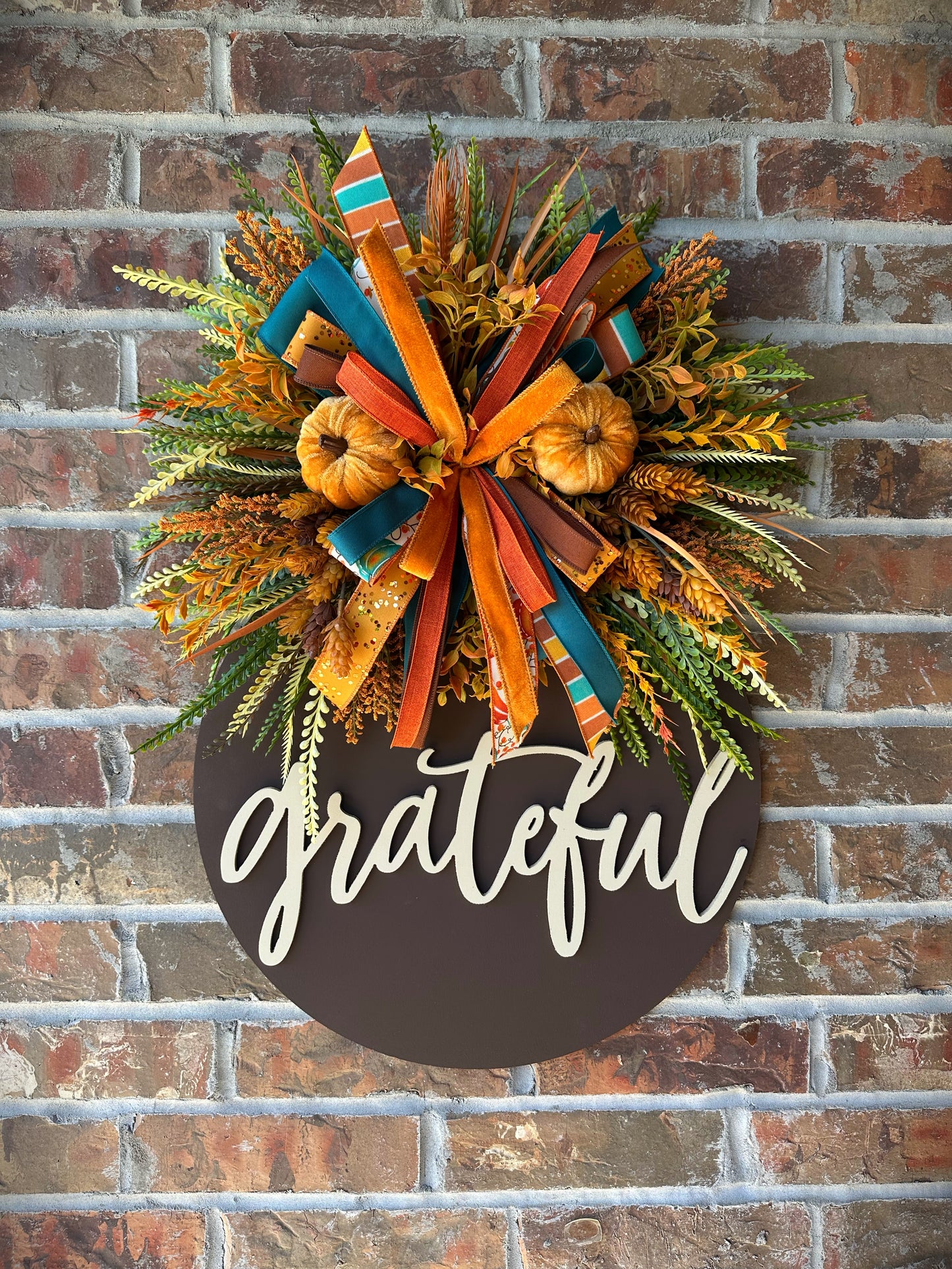 Autumn Glow Grateful Door Hanger