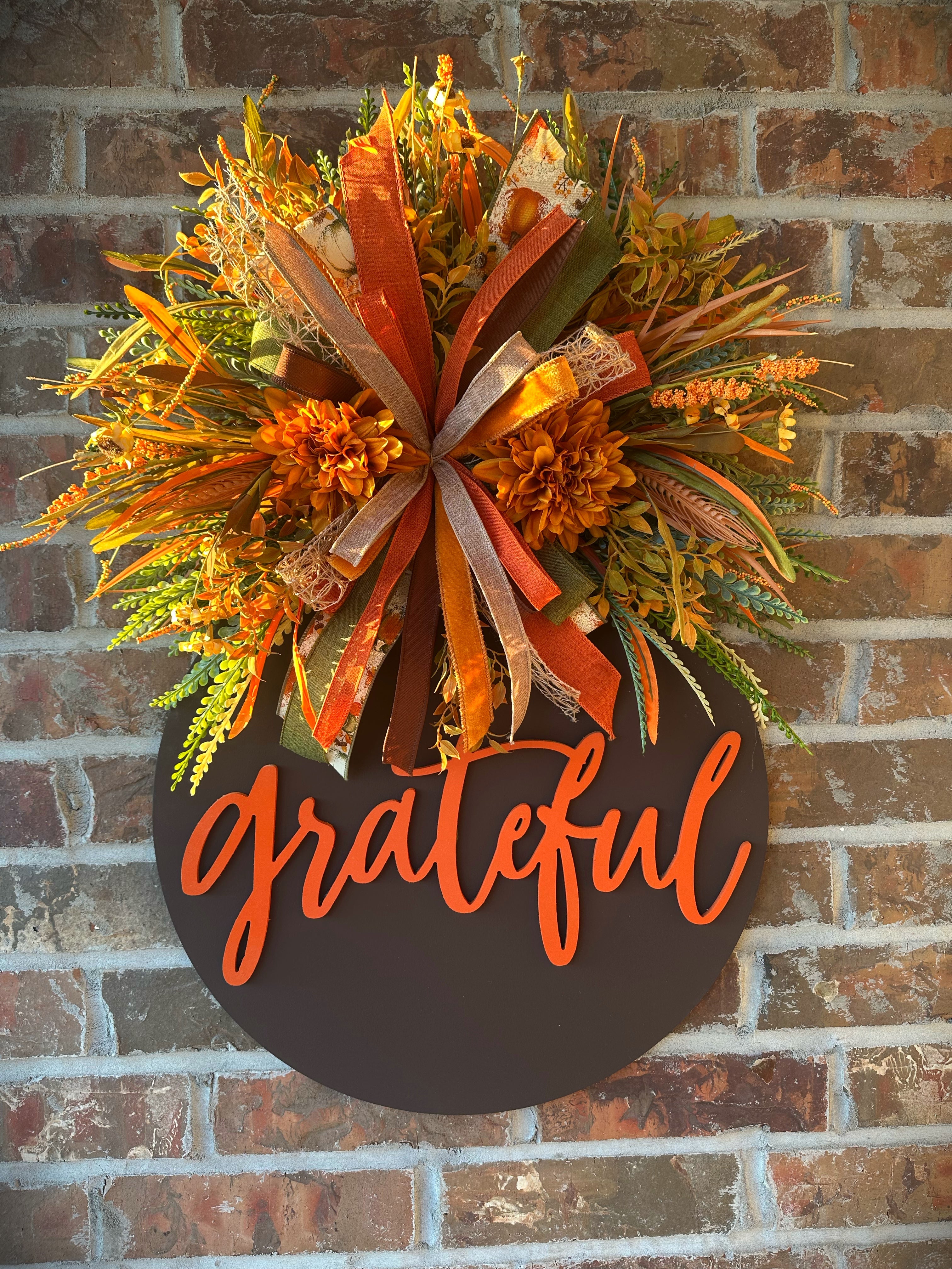 Golden Harvest Grateful Door Hanger