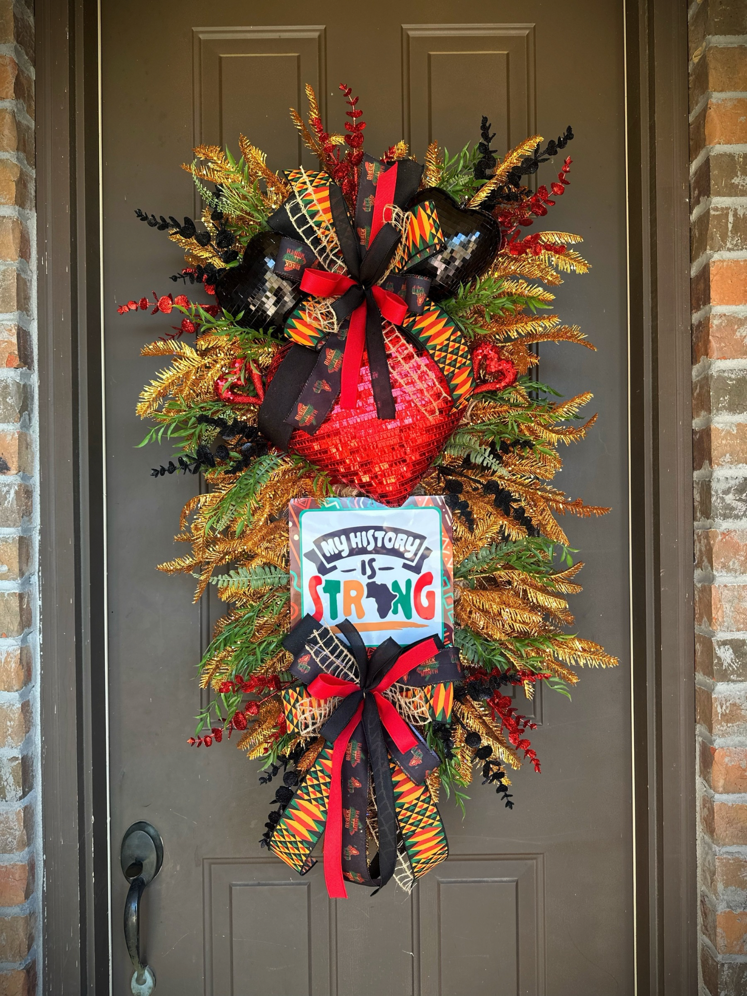 My History is STRONG love wreath