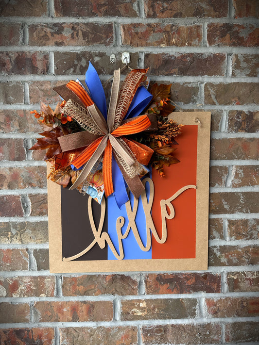 Autumn Breeze “Hello” Door Hanger