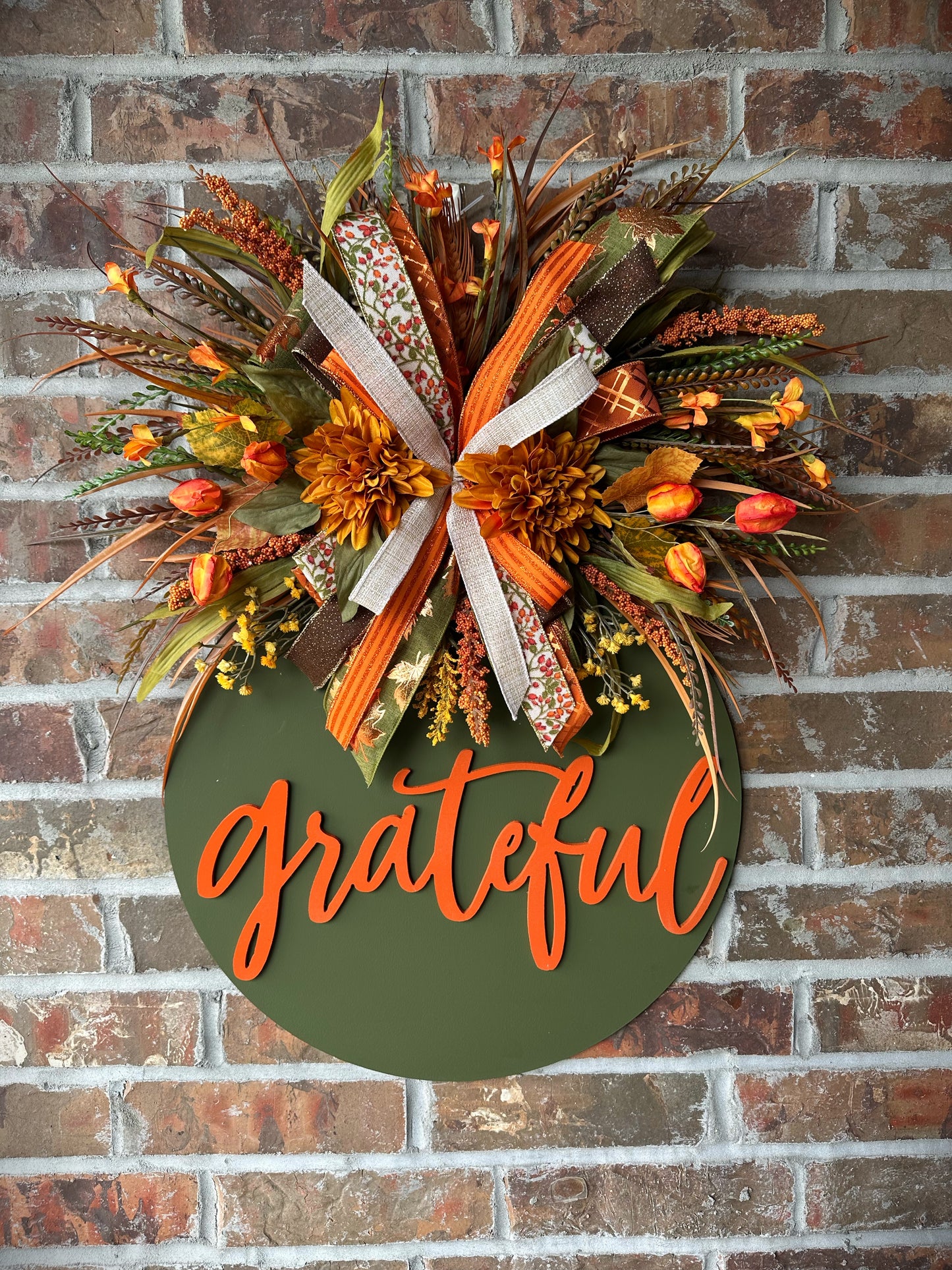 Grateful Harvest Fall Door Hanger