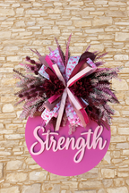 Fall Breast Cancer Awareness Door Hangers 🎀