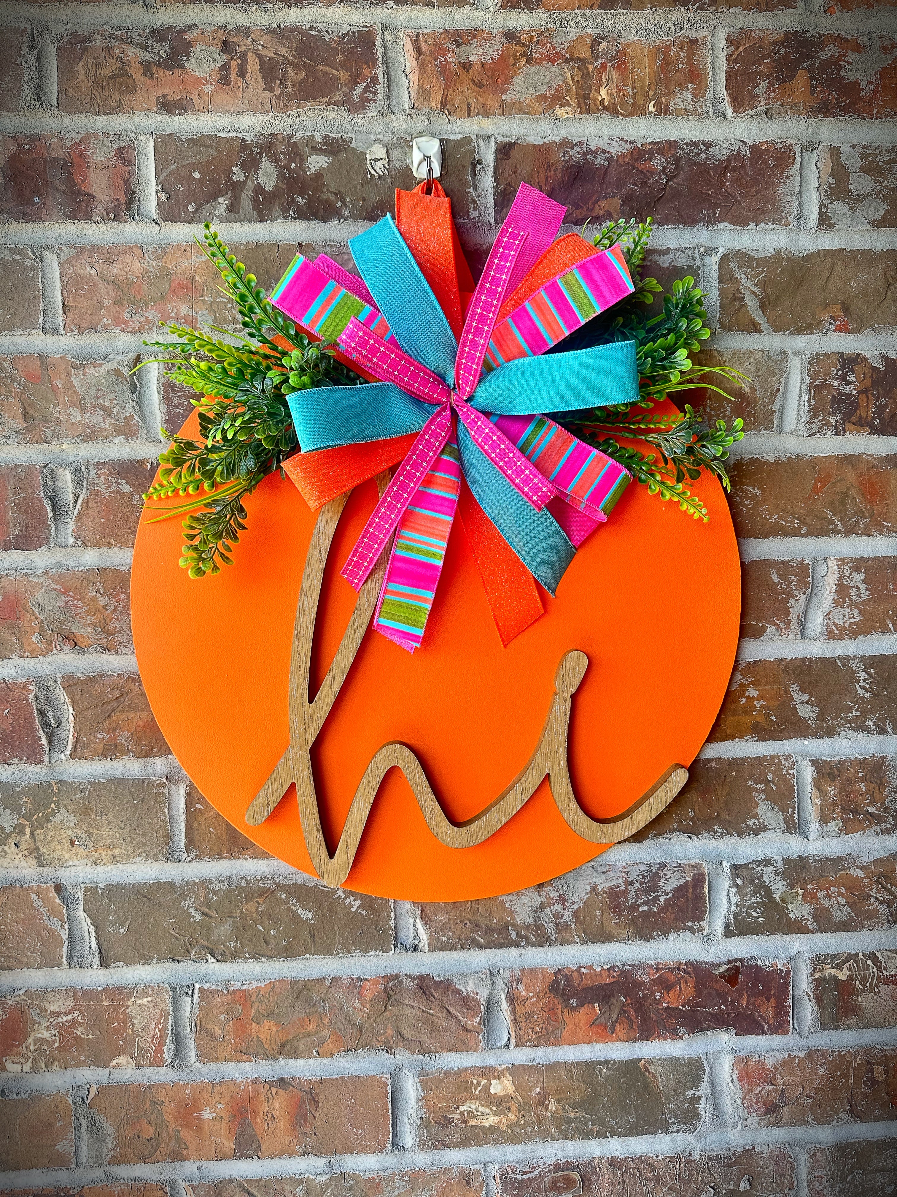 Orange Circle Hi Door Hanger