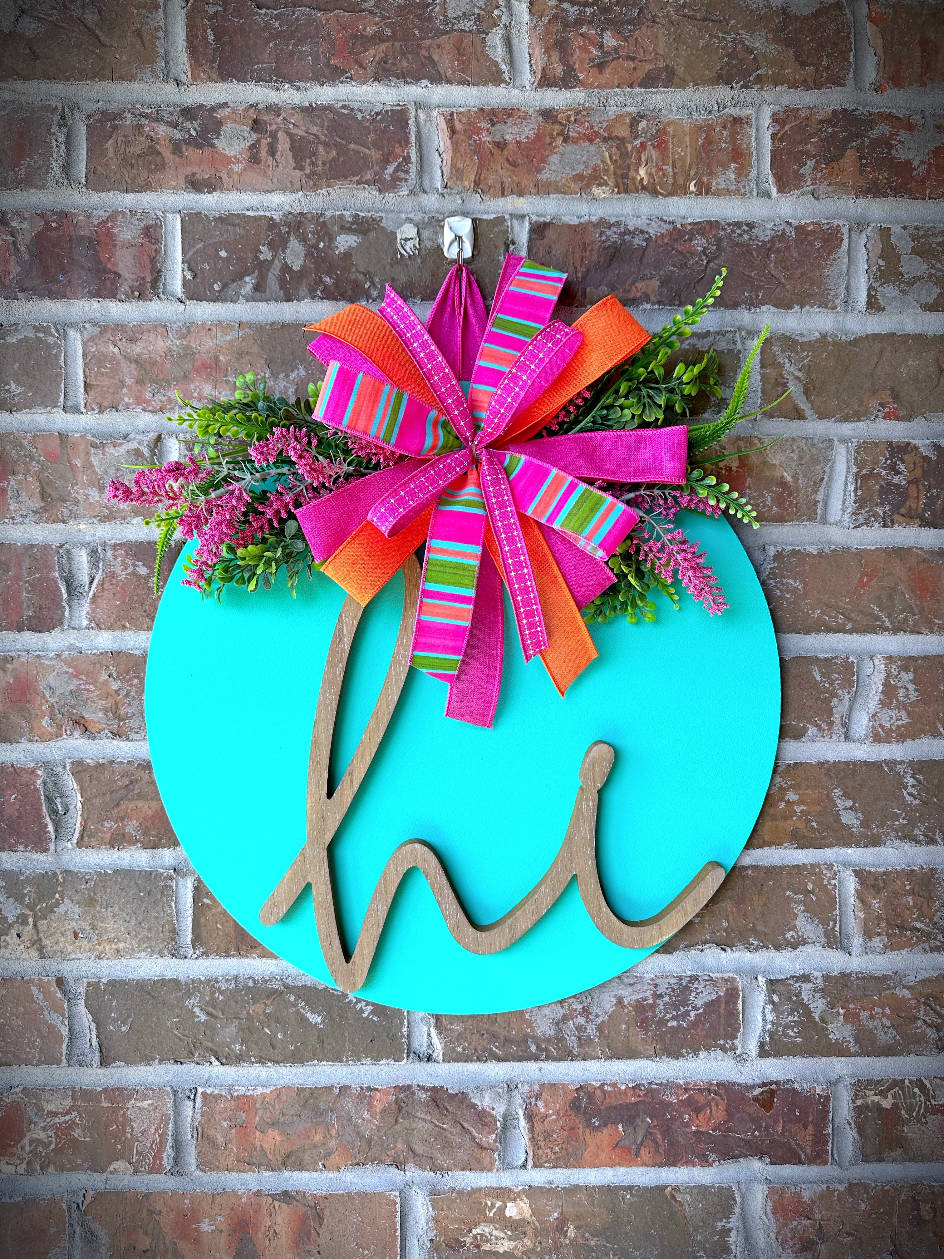 Hi from the Tropics door hanger