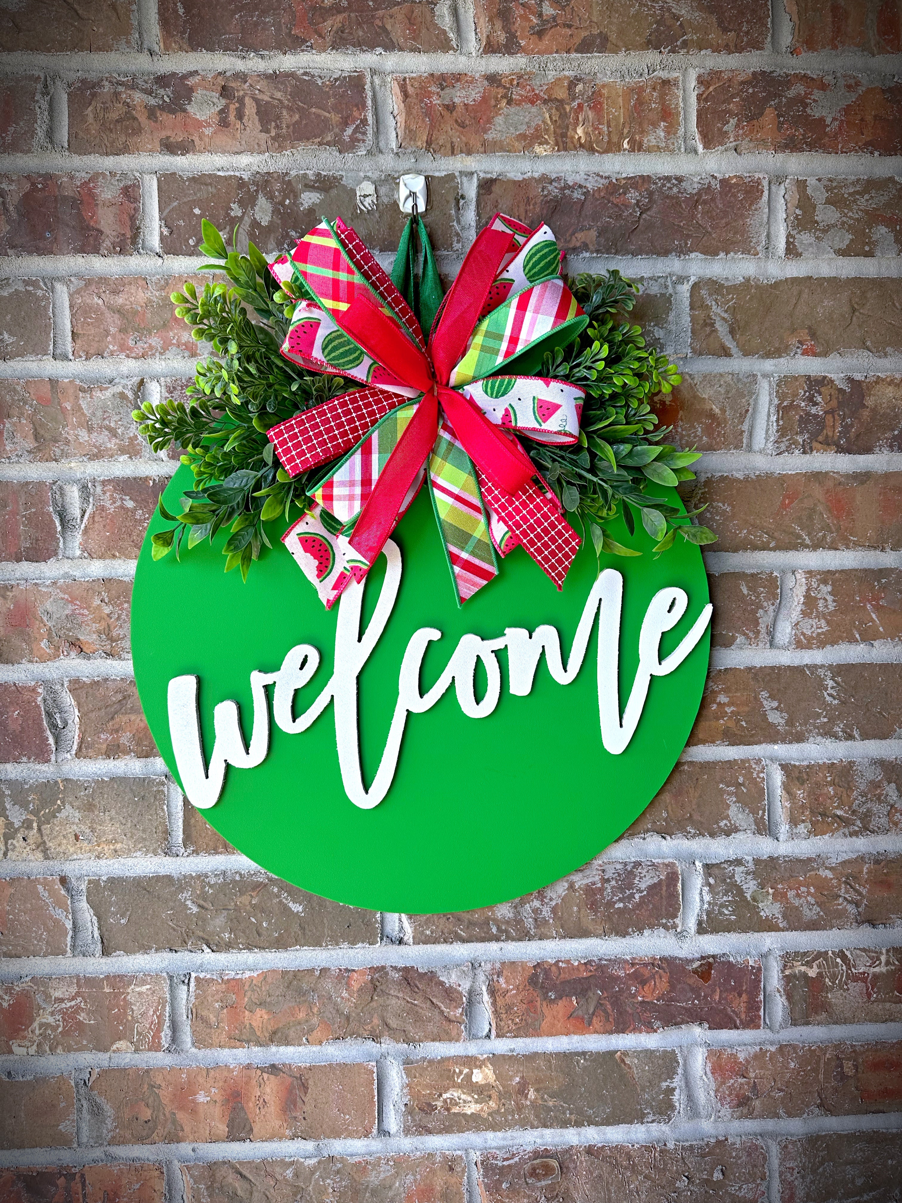 Watermelon Welcome Door Hanger