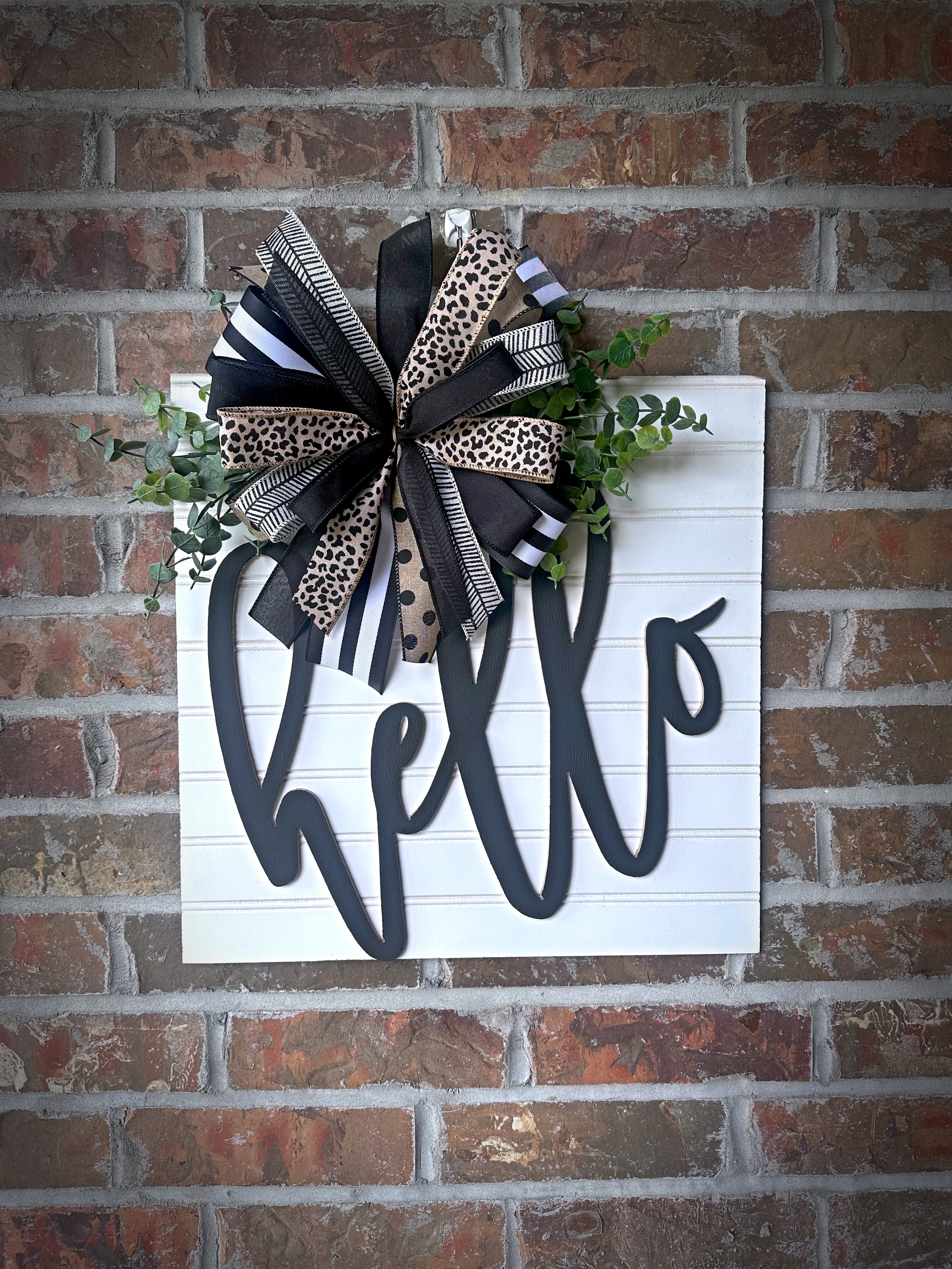 Black & Bold “Hello” 3D Door Hanger