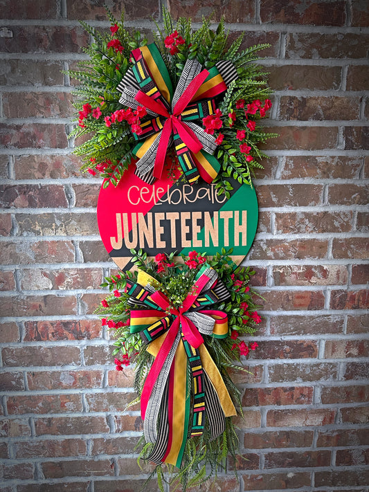 Celebrate Juneteenth Boldly Wreath