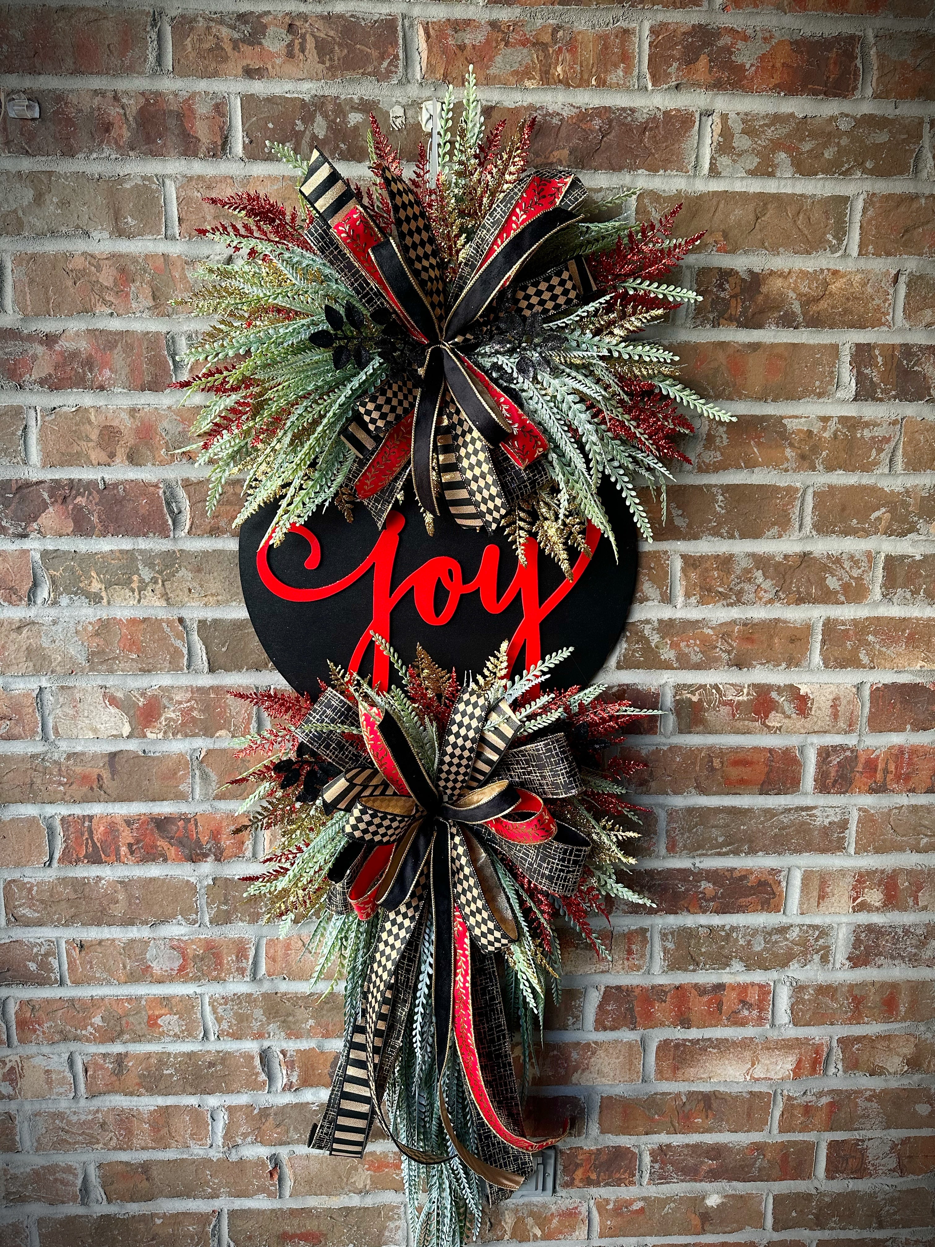 Elegant JOY wreath
