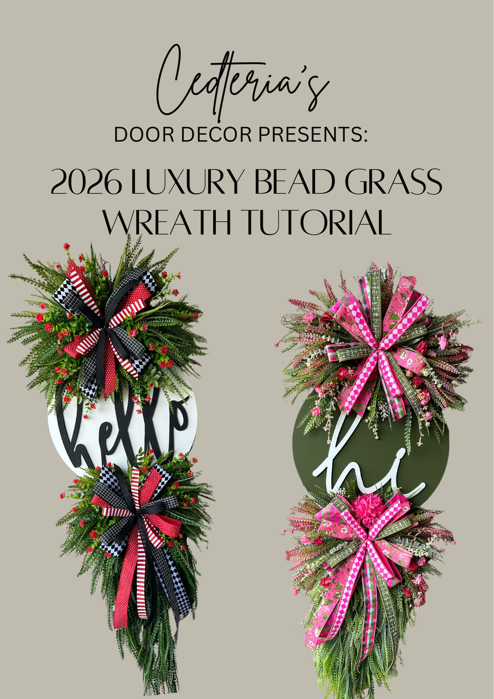 Bead Grass Luxury Wreath Tutorial 2026